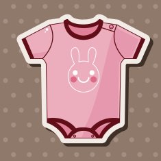 Baby clothes theme elements N53