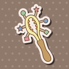baby toy rattle theme elements N24