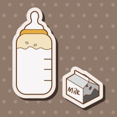 Feeding bottle theme elements N44