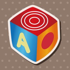 baby toy dice theme elements N4