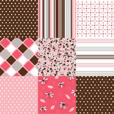 Set of seamless geometric patterns N7