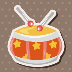 baby toy drum theme elements N4