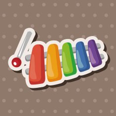 baby toy piano theme elements N4