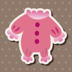 Baby clothes theme elements N59
