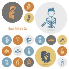 Happy Mothers Day Icons N388