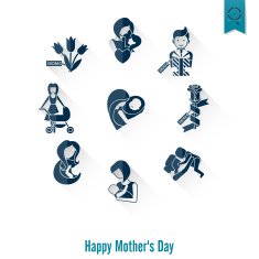 Happy Mothers Day Icons N389