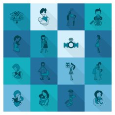 Happy Mothers Day Icons N392