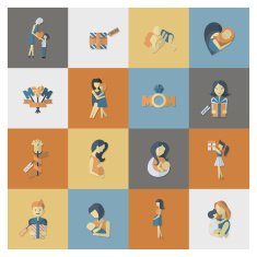 Happy Mothers Day Icons N396