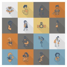 Happy Mothers Day Icons N397