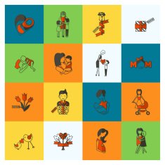 Happy Mothers Day Icons N400