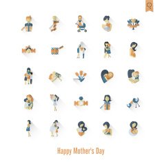 Happy Mothers Day Icons N405
