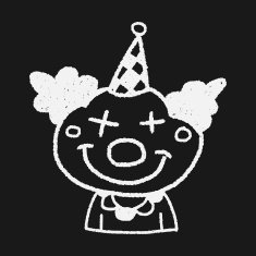 doodle clown N23