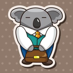 animal worker cartoon theme elements N49