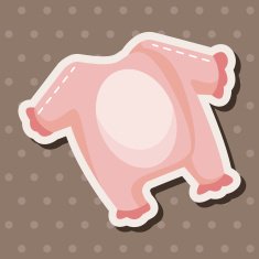 Baby clothes theme elements N69