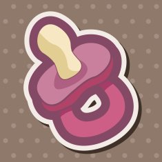 Baby pacifiers theme elements N41
