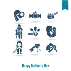 Happy Mothers Day Icons N416
