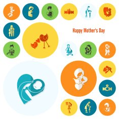 Happy Mothers Day Icons N423