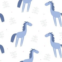 Seamless pattern horses