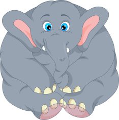 Cute elephant cartoon N7