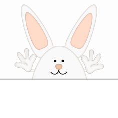 funny easter bunny cartoon comic illustration placeholder N7