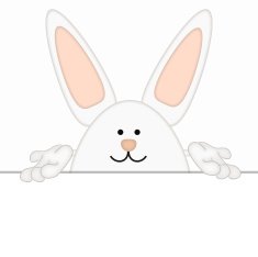 funny easter bunny cartoon comic illustration placeholder N8