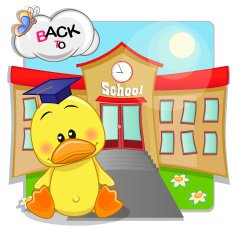 Duck and school