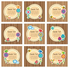 wood floral layout design