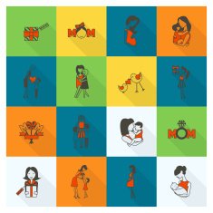 Happy Mothers Day Icons N425