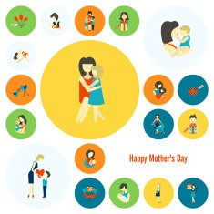 Happy Mothers Day Icons N426