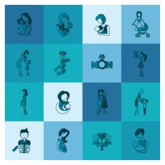 Happy Mothers Day Icons N429