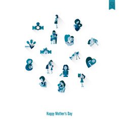 Happy Mothers Day Icons N431