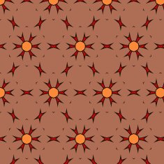 Joyful Sunny spring bright cheerful pattern N11
