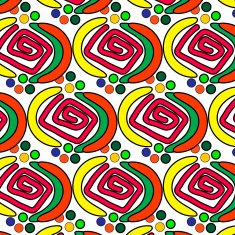 Joyful Sunny spring bright cheerful pattern N19