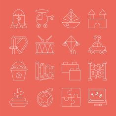 toy line icon set N3