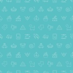 toy line icon pattern set N3