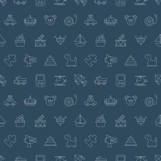 toy line icon pattern set N5