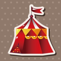 playground circus tent theme elements vector eps N4