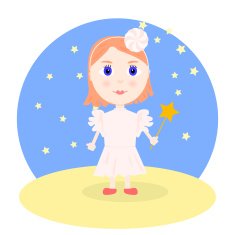 girl in a smart pale pink dress