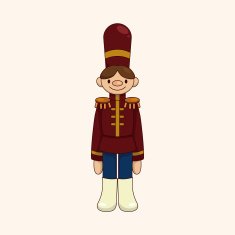 Toy Soldiers theme elements vector eps N28