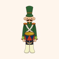 Toy Soldiers theme elements vector eps N33