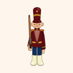 Toy Soldiers theme elements vector eps N35