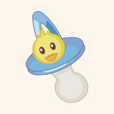 Baby pacifiers theme elements N42