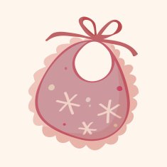 Baby bib theme elements N44
