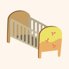 baby bed theme elements N13