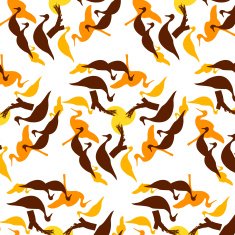 Joyful Sunny spring bright cheerful pattern N25