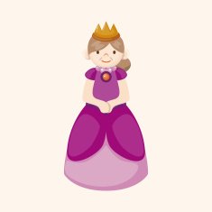 Royal theme princess elements vector eps N17
