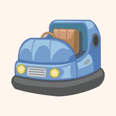 playground bumper car theme elements N3