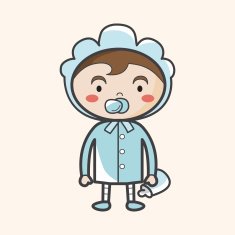 person character baby theme elements N54