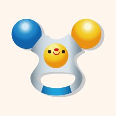baby toy rattle theme elements N30