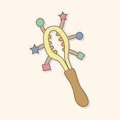 baby toy rattle theme elements N33